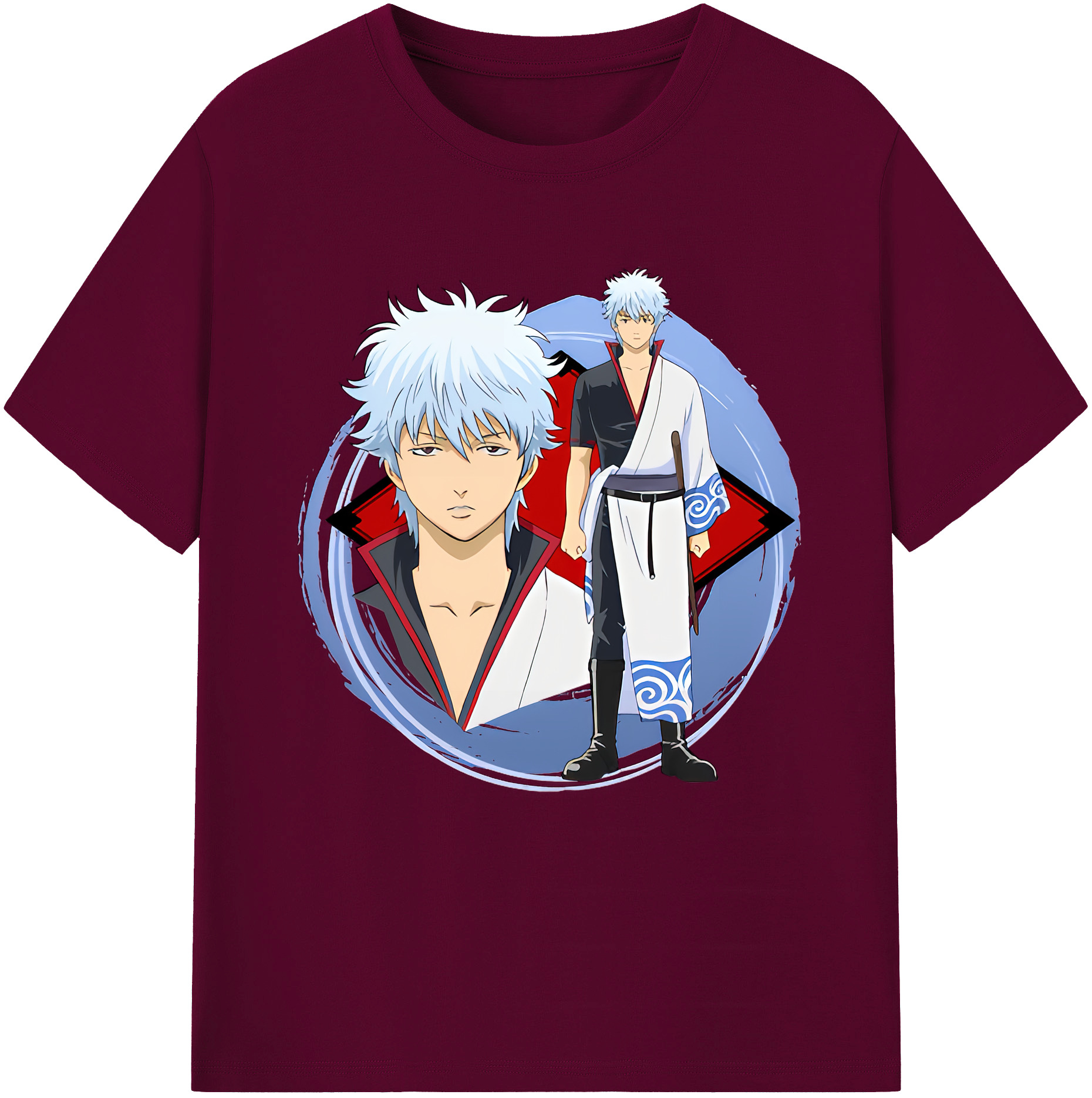 （画像用） ぎんたま 坂田銀時（さかたぎんとき） 神楽 志村新八（しむら しんぱち） GINTAMA Sakata Gintoki Kagura Shimura Shinpachi レディースカジュアルプリントTシャツ（綿100％）